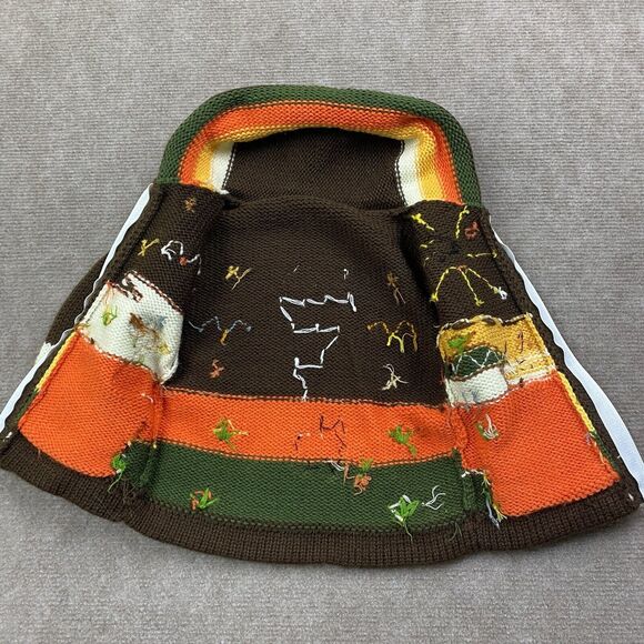 Children’s handmade Farm Animal Hooded Zip Sweater 0-12 - Picture 5 of 12